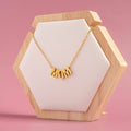 Gold Mom Necklace with MOM pendant by KŌGI Jewelry