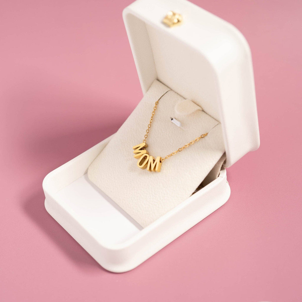 Gold Mom Necklace gift for Mother's Day